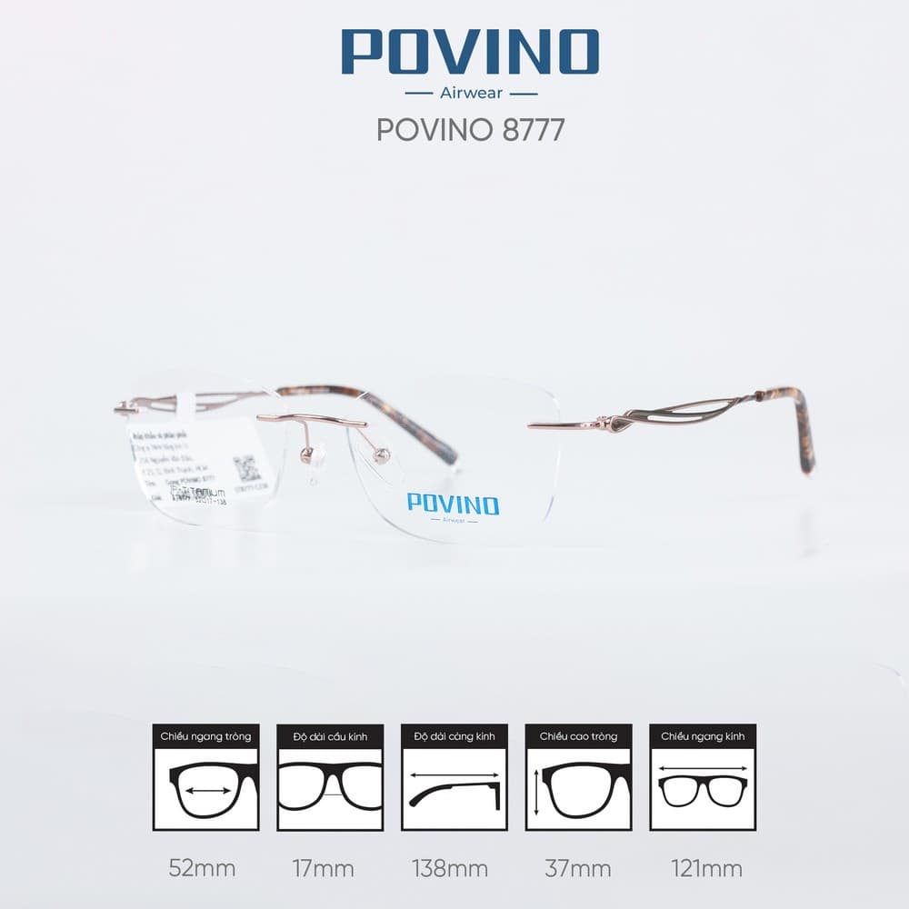 Gọng kính POVINO ST8777 - Ảnh 5