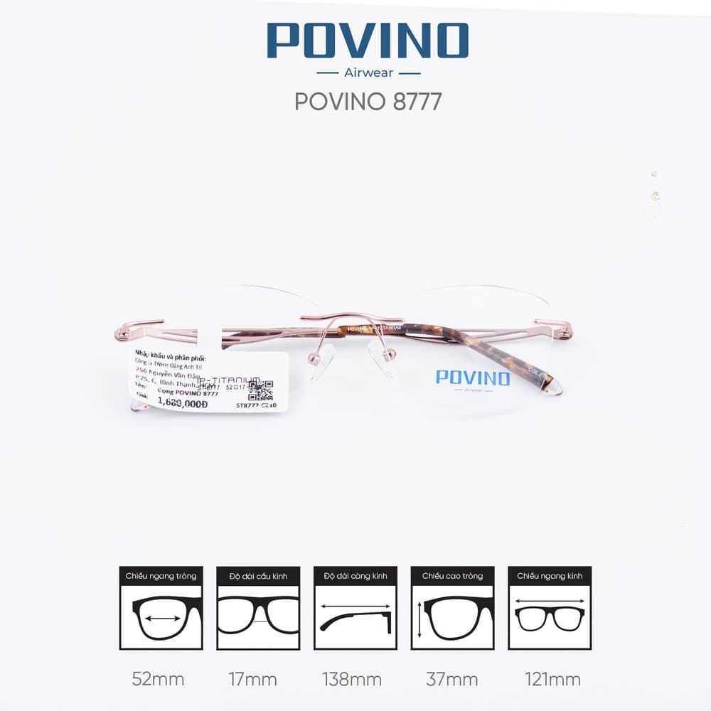 Gọng kính POVINO ST8777 - Ảnh 2