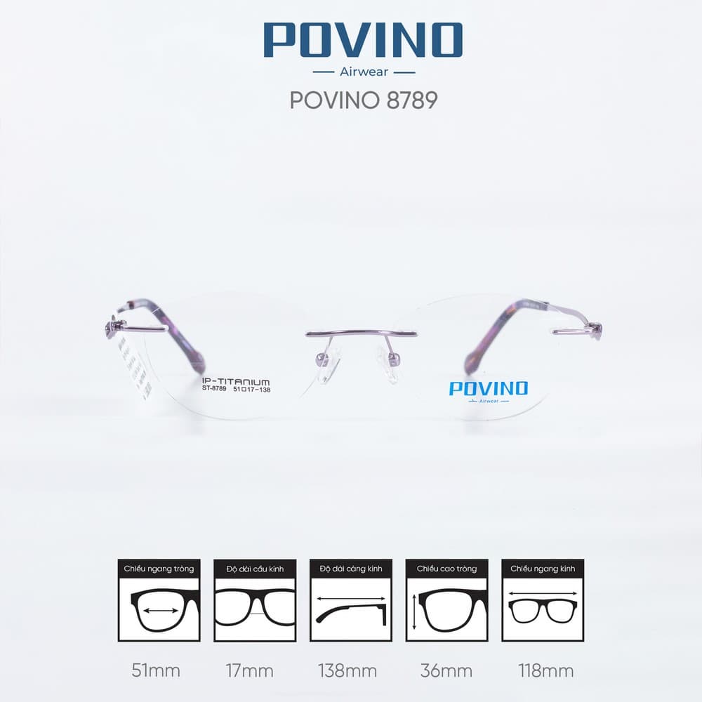 Gọng kính POVINO ST8789