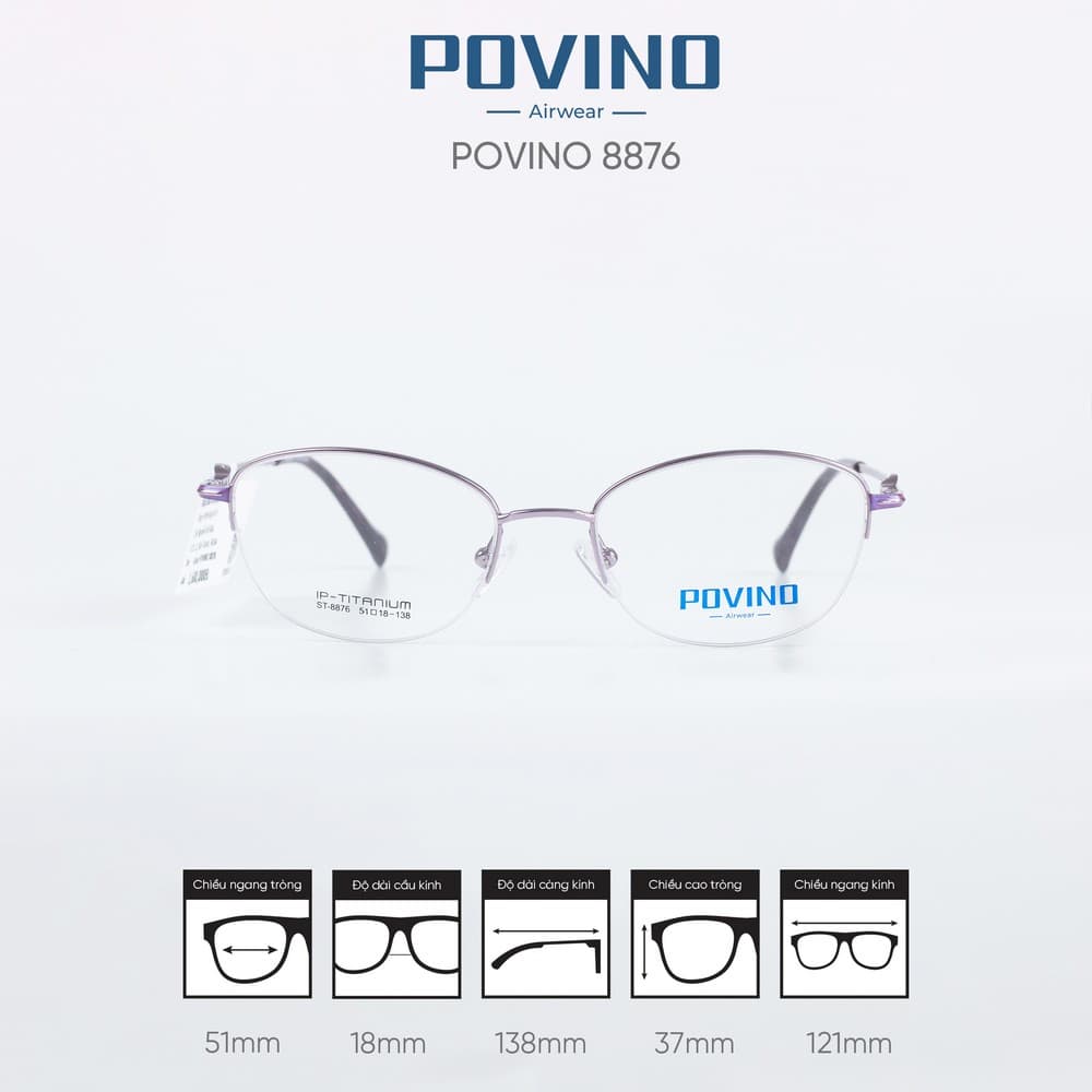 Gọng kính POVINO ST8876