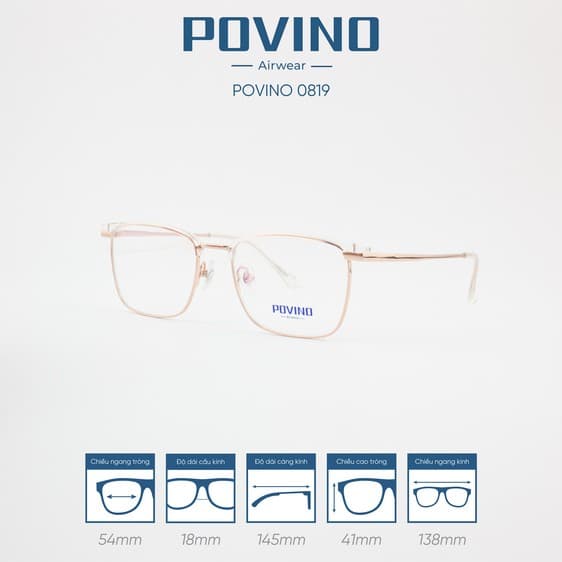 Gọng kính POVINO PO0819 - Ảnh 7