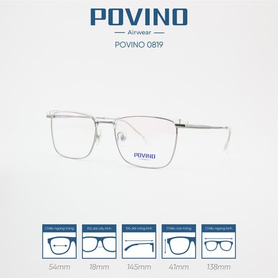 Gọng kính POVINO PO0819 - Ảnh 6