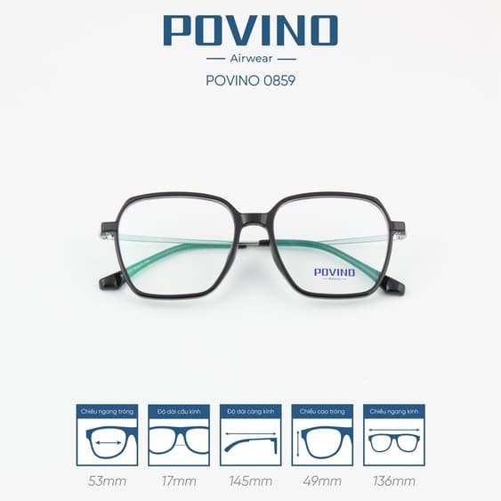 Gọng kính POVINO PO0859