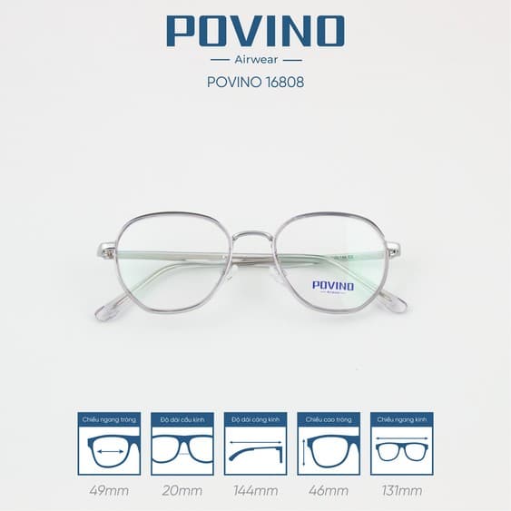 Gọng kính POVINO PO16808 - Ảnh 2