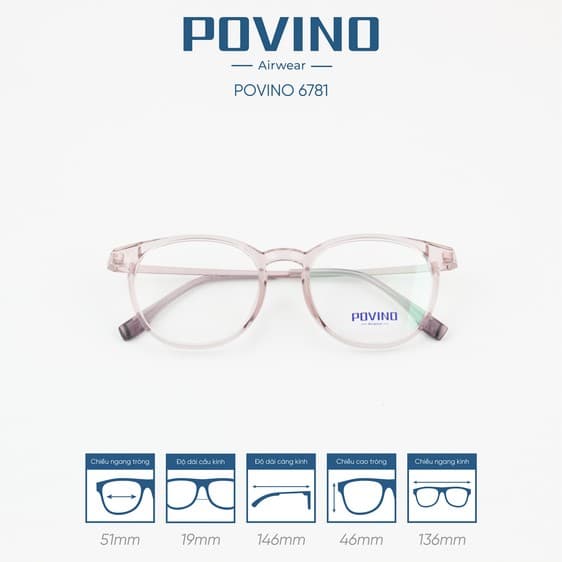 Gọng kính POVINO PO6781 - Ảnh 7