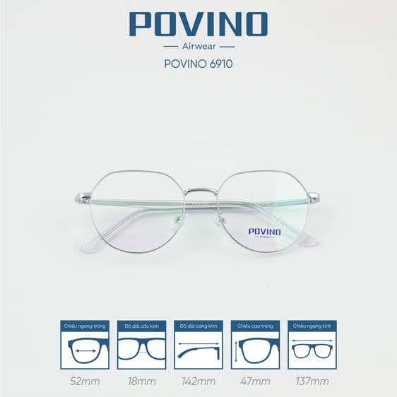 Gọng kính POVINO PO6910 - Ảnh 10