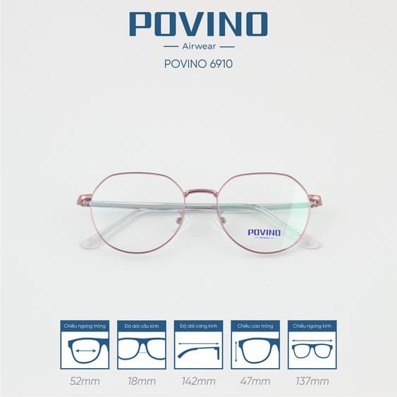 Gọng kính POVINO PO6910 - Ảnh 7