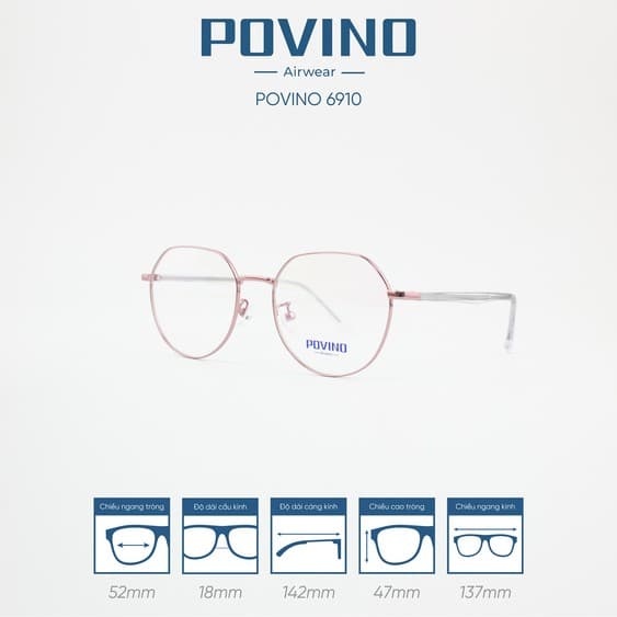 Gọng kính POVINO PO6910 - Ảnh 3