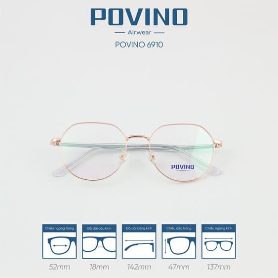 Gọng kính POVINO PO6910 - Ảnh 2
