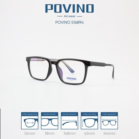 Gọng kính POVINO PO16894 - Ảnh 9