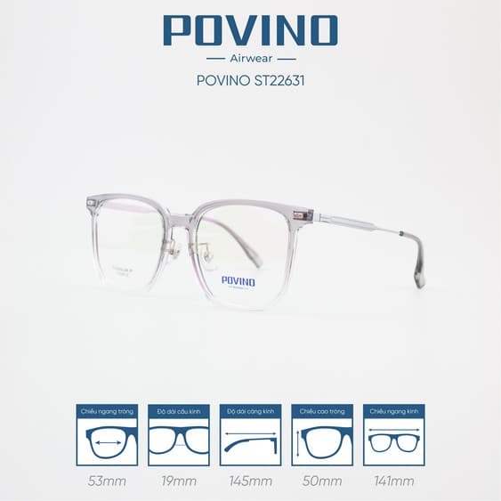 Gọng kính POVINO PO22631