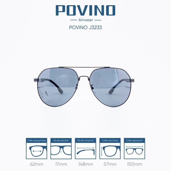 Kính Mát POVINO J3233 - Ảnh 1
