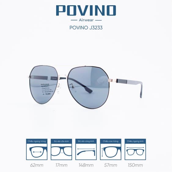 Kính Mát POVINO J3233 - Ảnh 3