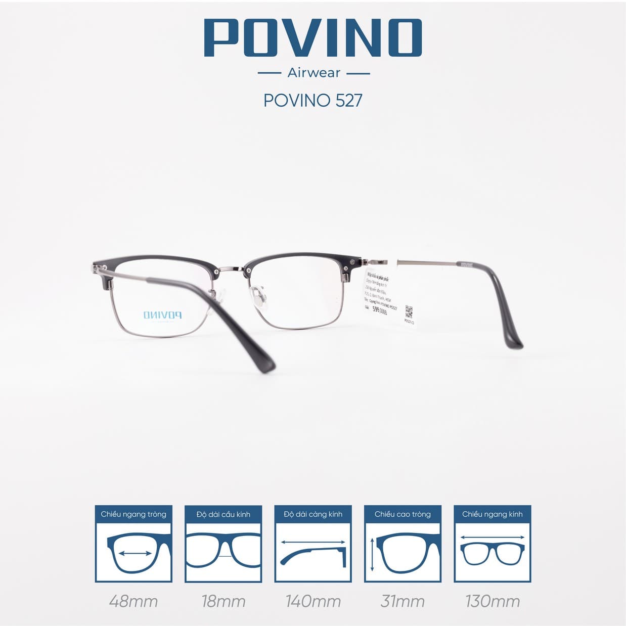 Gọng kính POVINO 527 - Ảnh 7