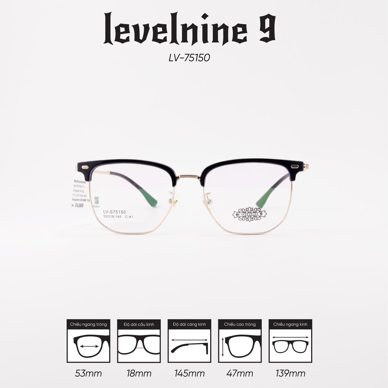 Gọng kính LEVELNINE LV-S75150 - Ảnh 1