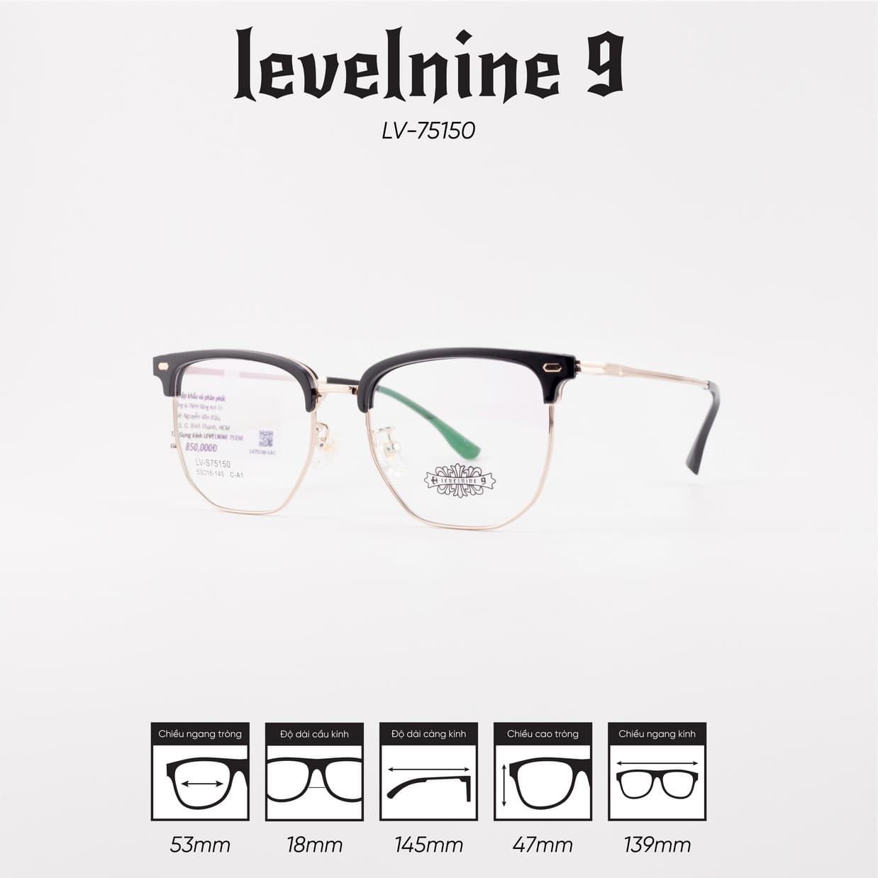 Gọng kính LEVELNINE LV-S75150 - Ảnh 3