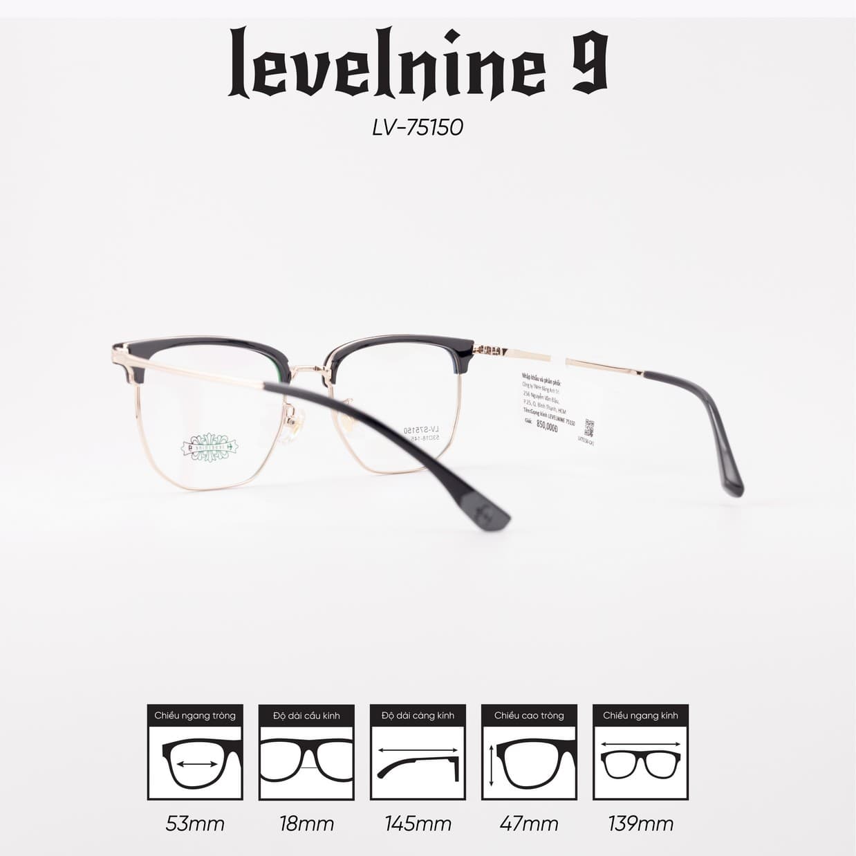 Gọng kính LEVELNINE LV-S75150 - Ảnh 5