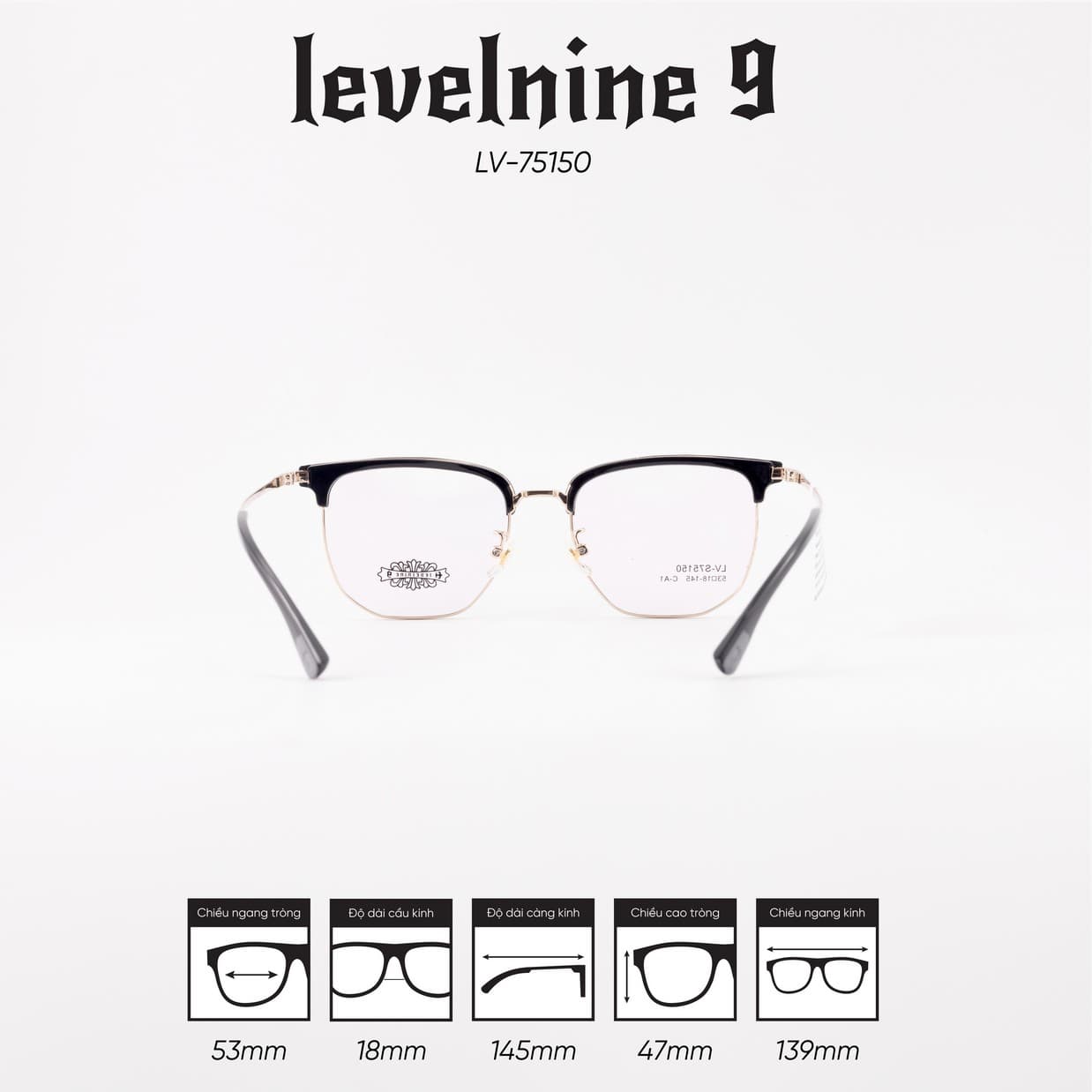 Gọng kính LEVELNINE LV-S75150 - Ảnh 6