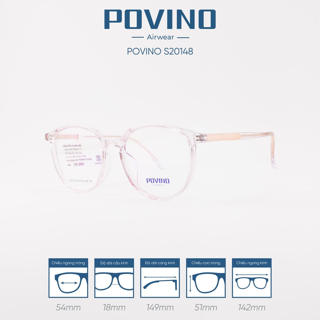 Gọng kính POVINO 20148 - Ảnh 4