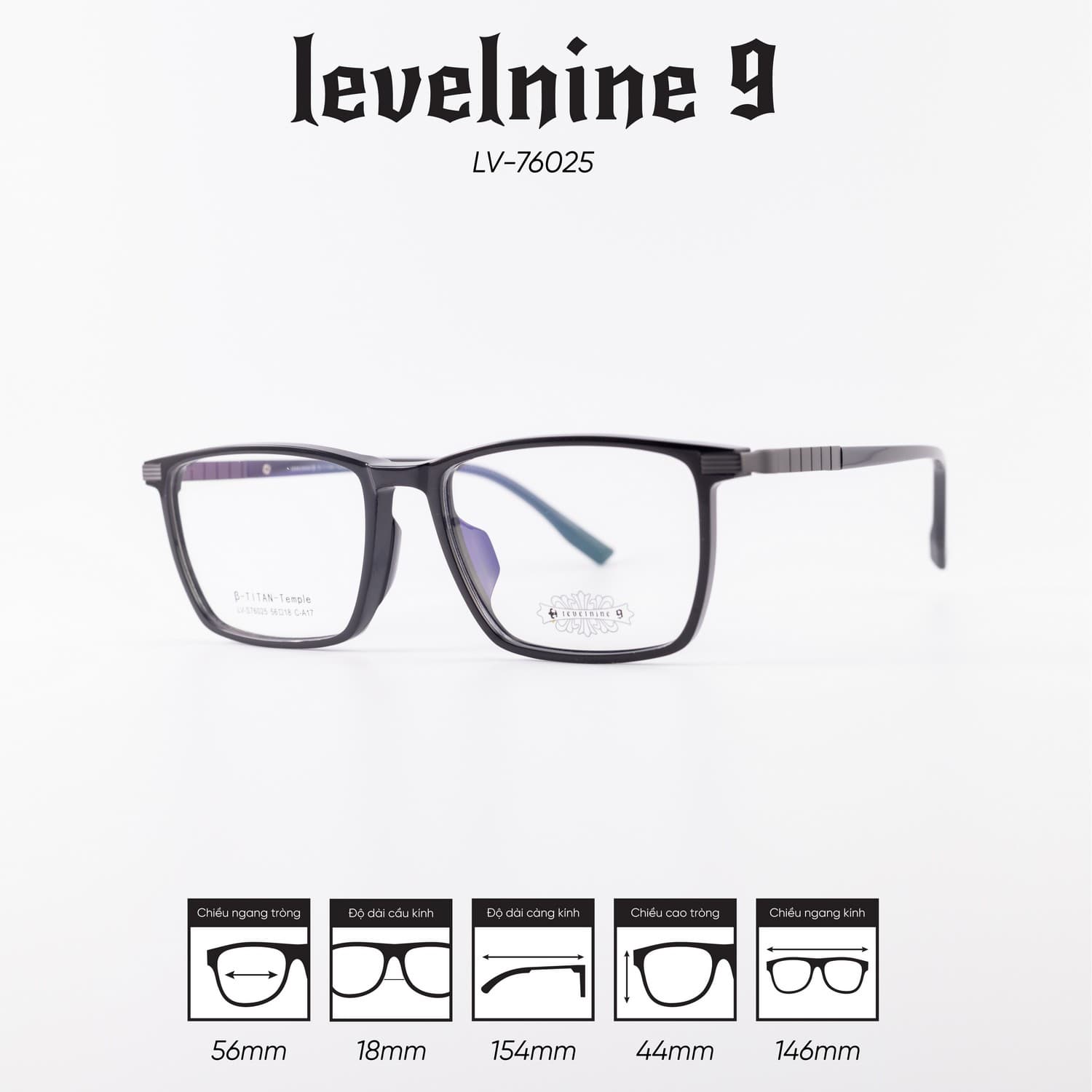 Gọng kính LEVELNINE LV-76025 - Ảnh 6