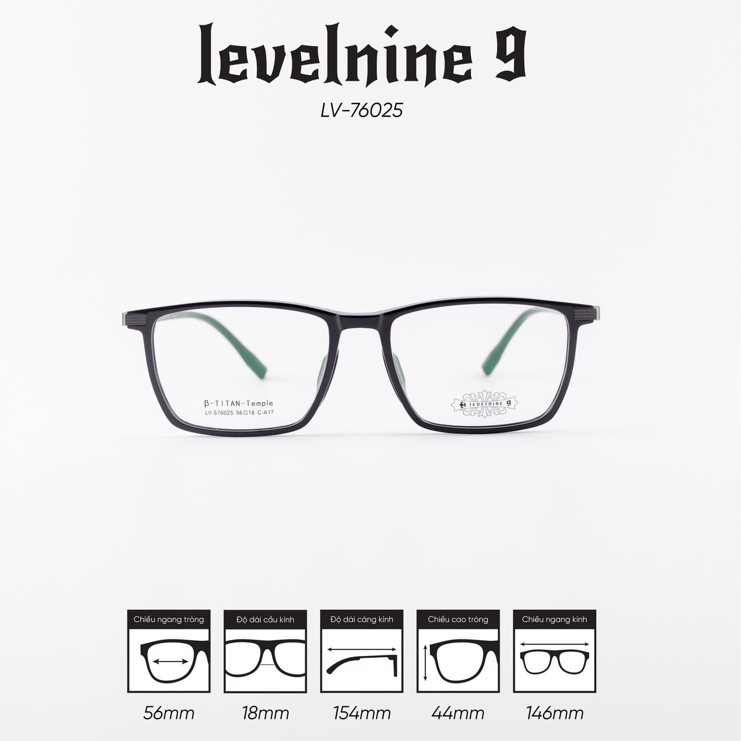 Gọng kính LEVELNINE LV-76025 - Ảnh 1