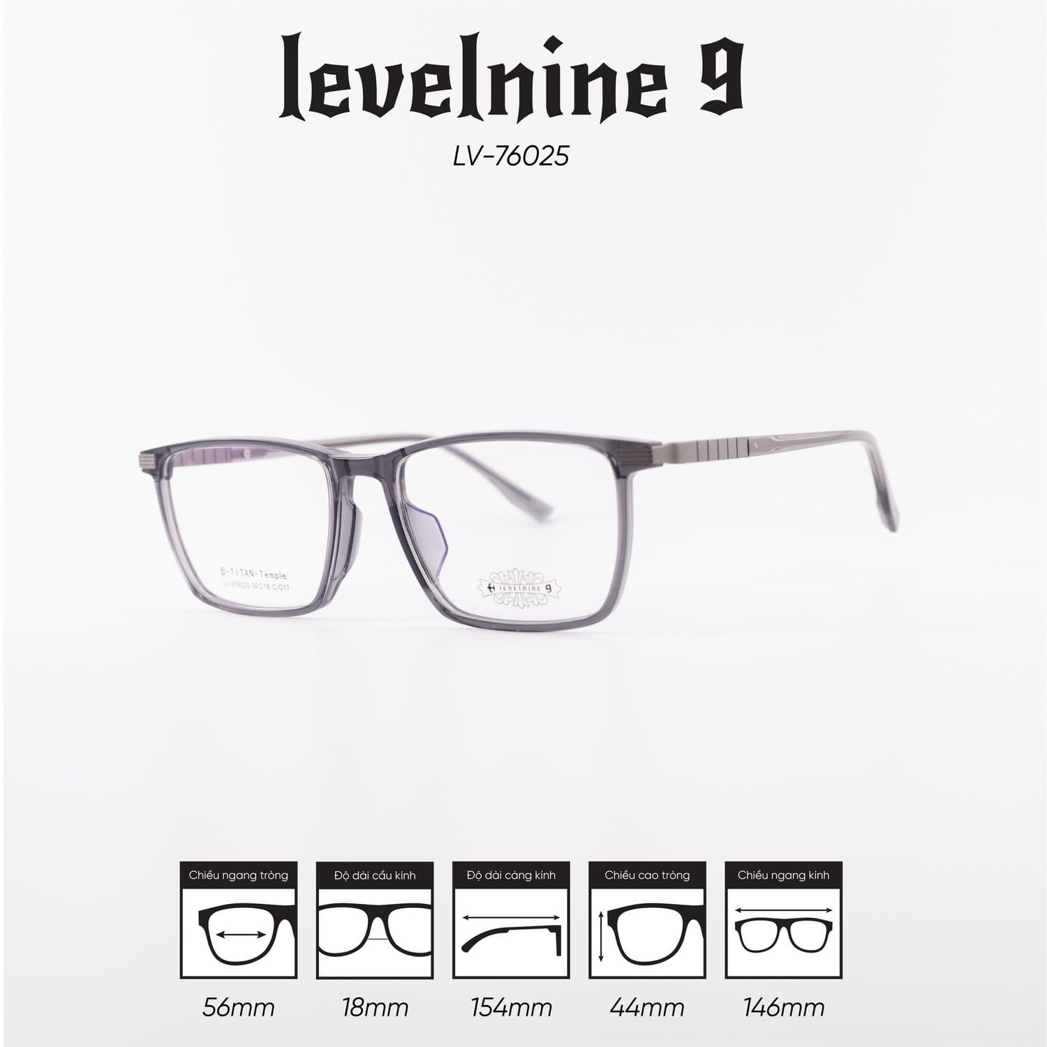 Gọng kính LEVELNINE LV-76025 - Ảnh 4