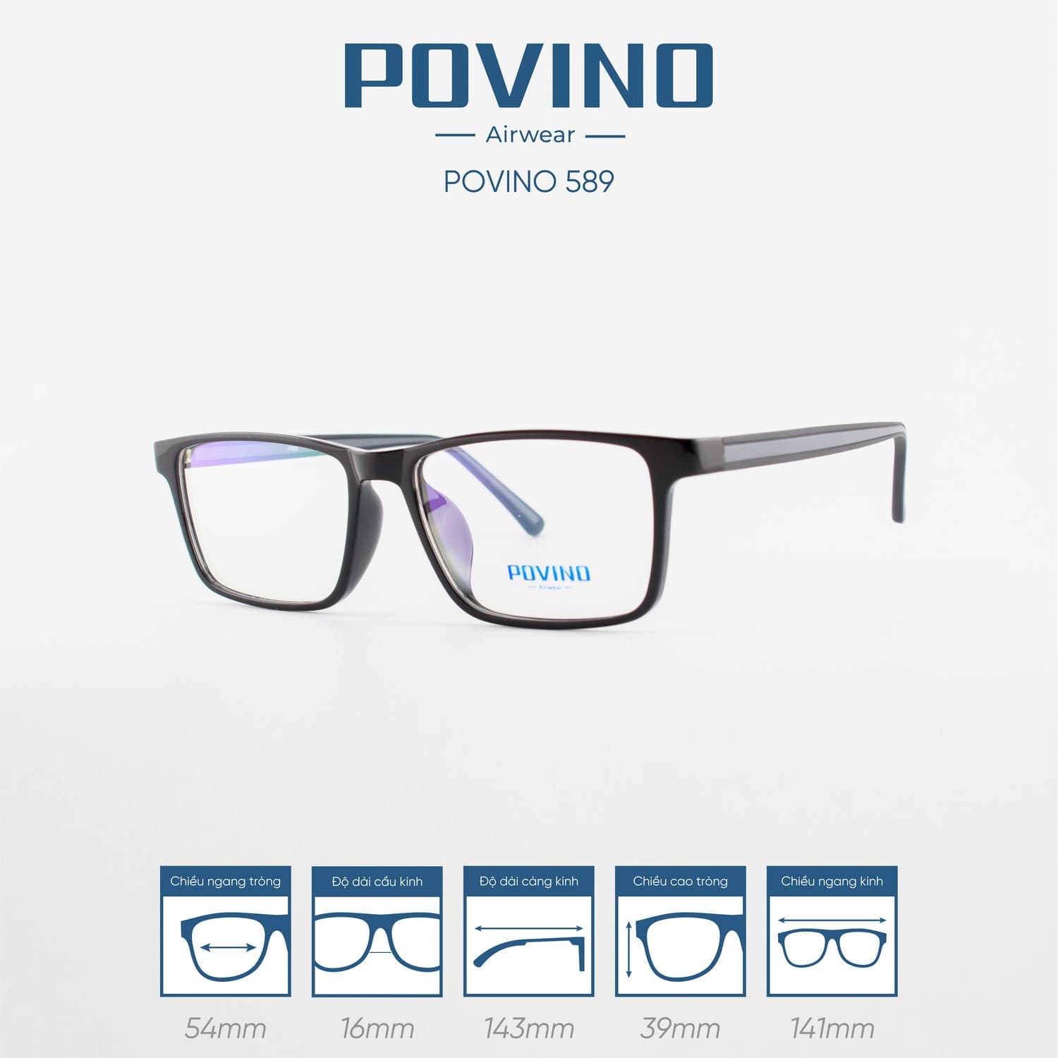 Gọng kính POVINO PO589 - Ảnh 3
