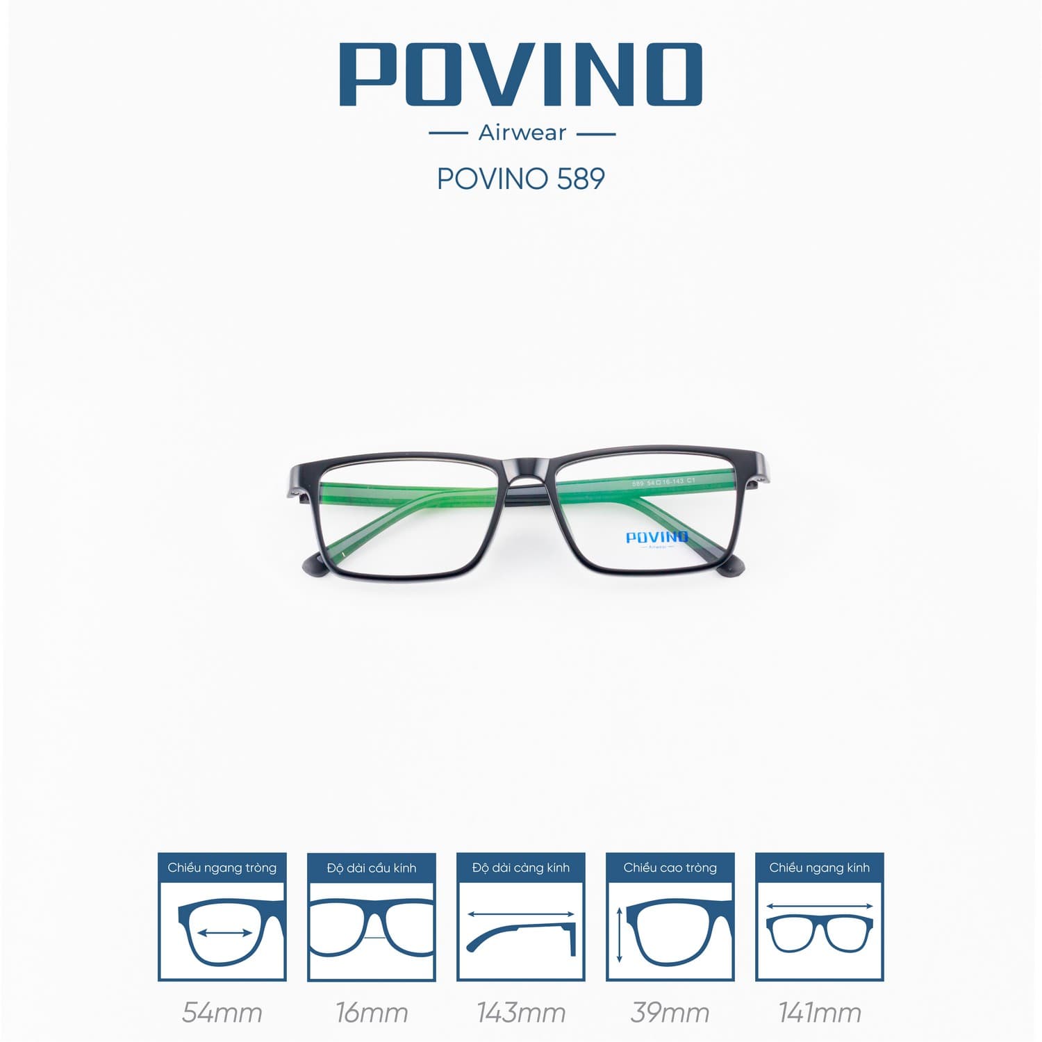 Gọng kính POVINO PO589 - Ảnh 7