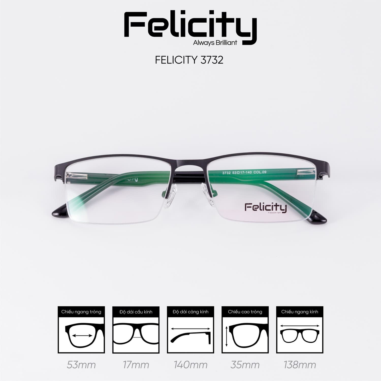 Gọng kính FELICITY 3732 - Ảnh 7