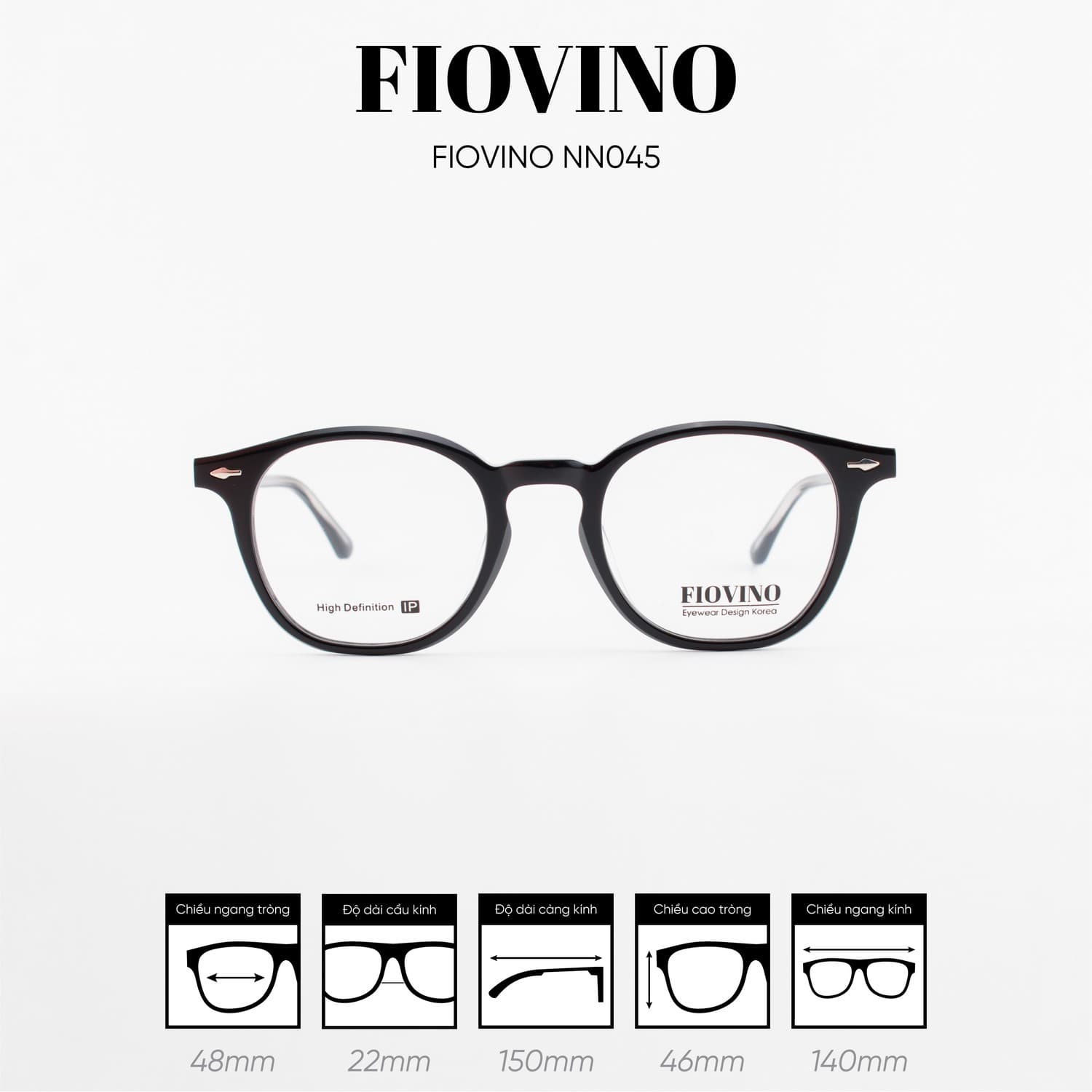 Gọng kính FIOVINO NN045 - Ảnh 1