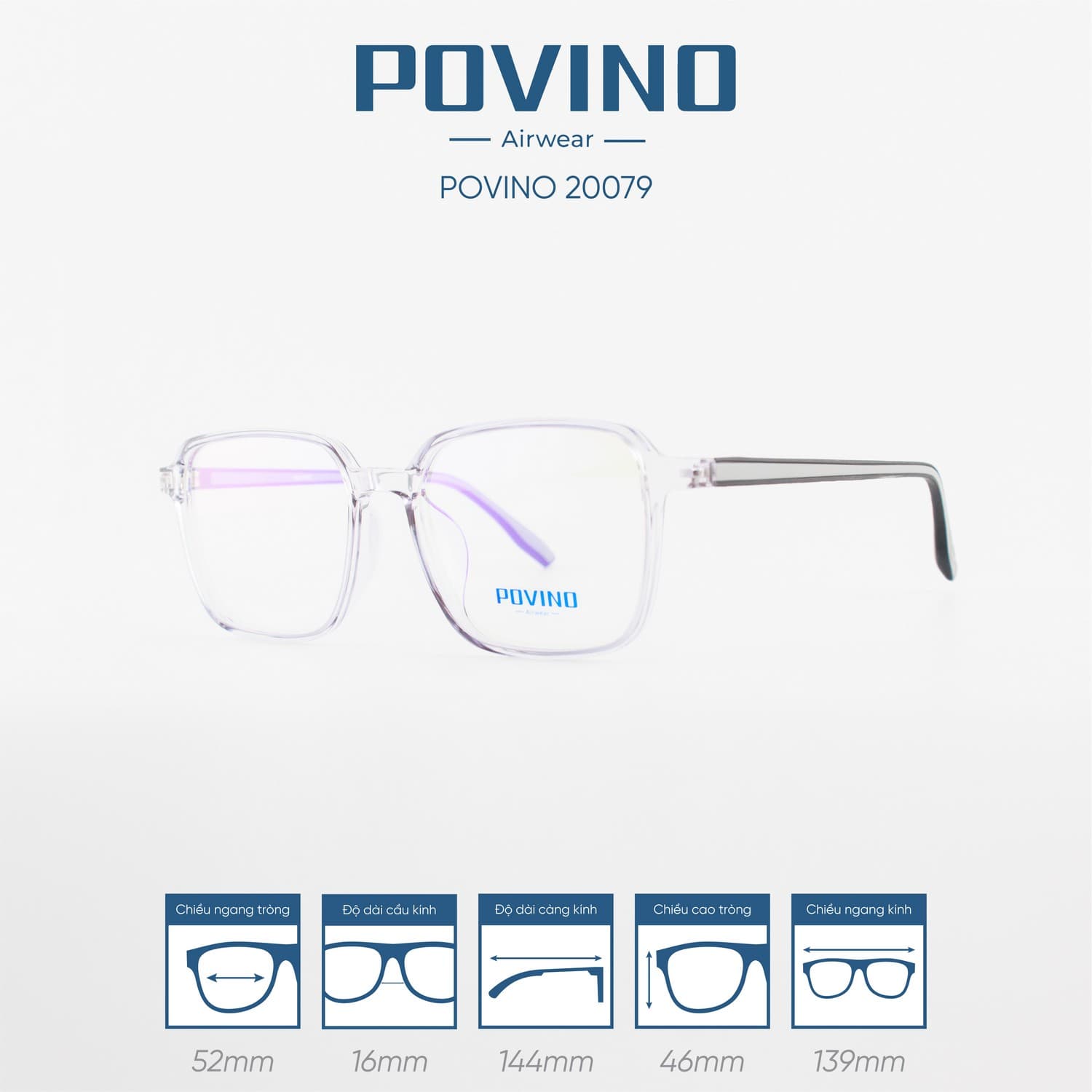 Gọng kính POVINO PO20079 - Ảnh 4