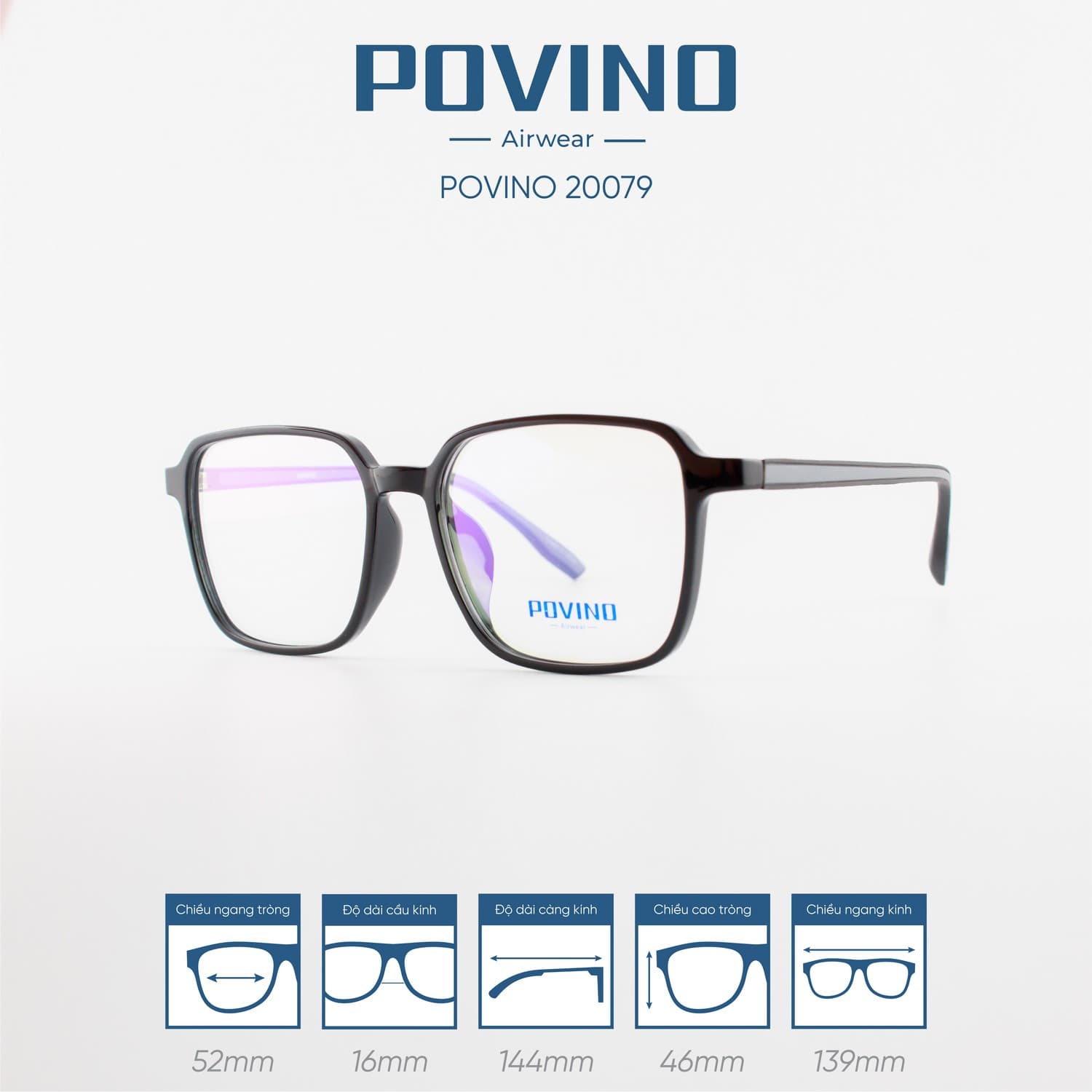 Gọng kính POVINO PO20079 - Ảnh 3