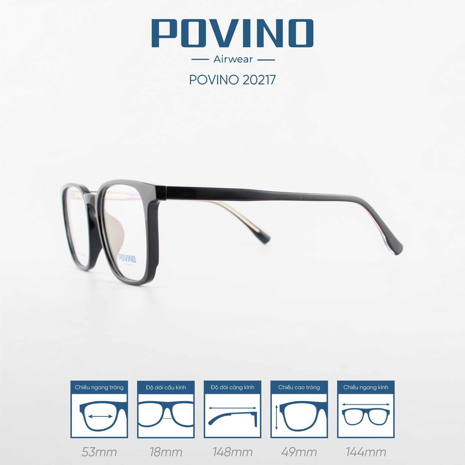 Gọng kính POVINO PO20217 - Ảnh 7