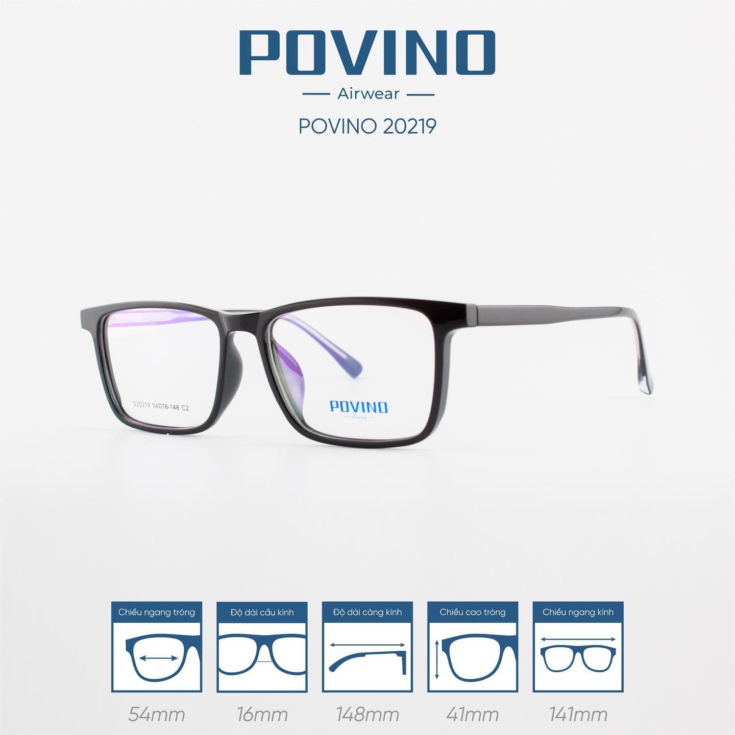 Gọng kính POVINO PO20219 - Ảnh 4