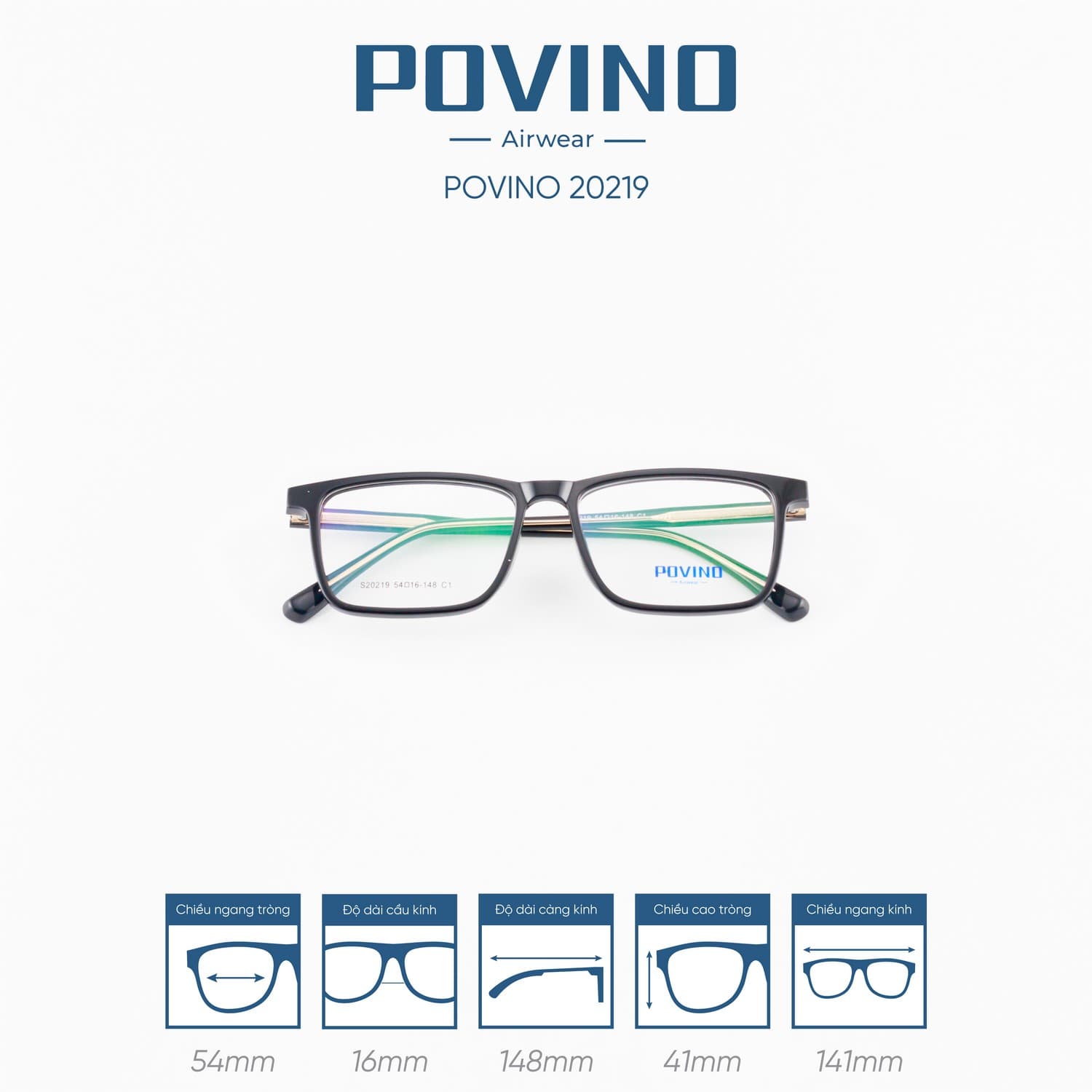 Gọng kính POVINO PO20219 - Ảnh 6