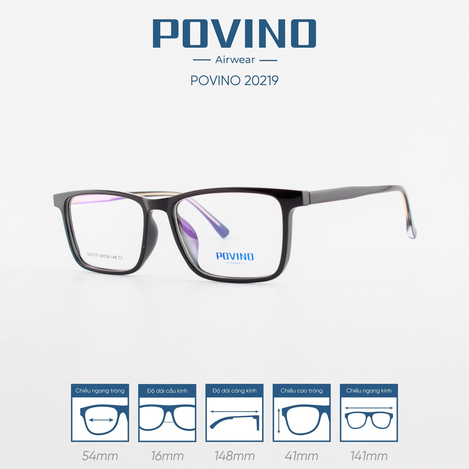 Gọng kính POVINO PO20219 - Ảnh 5