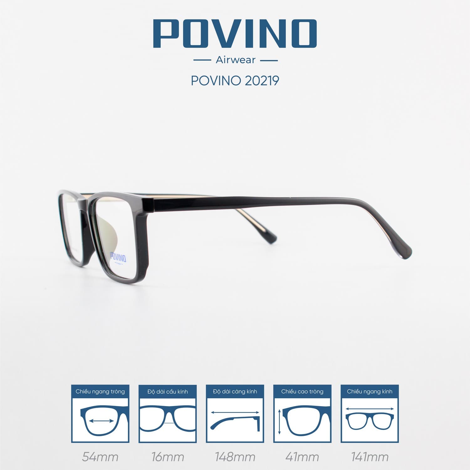Gọng kính POVINO PO20219 - Ảnh 7