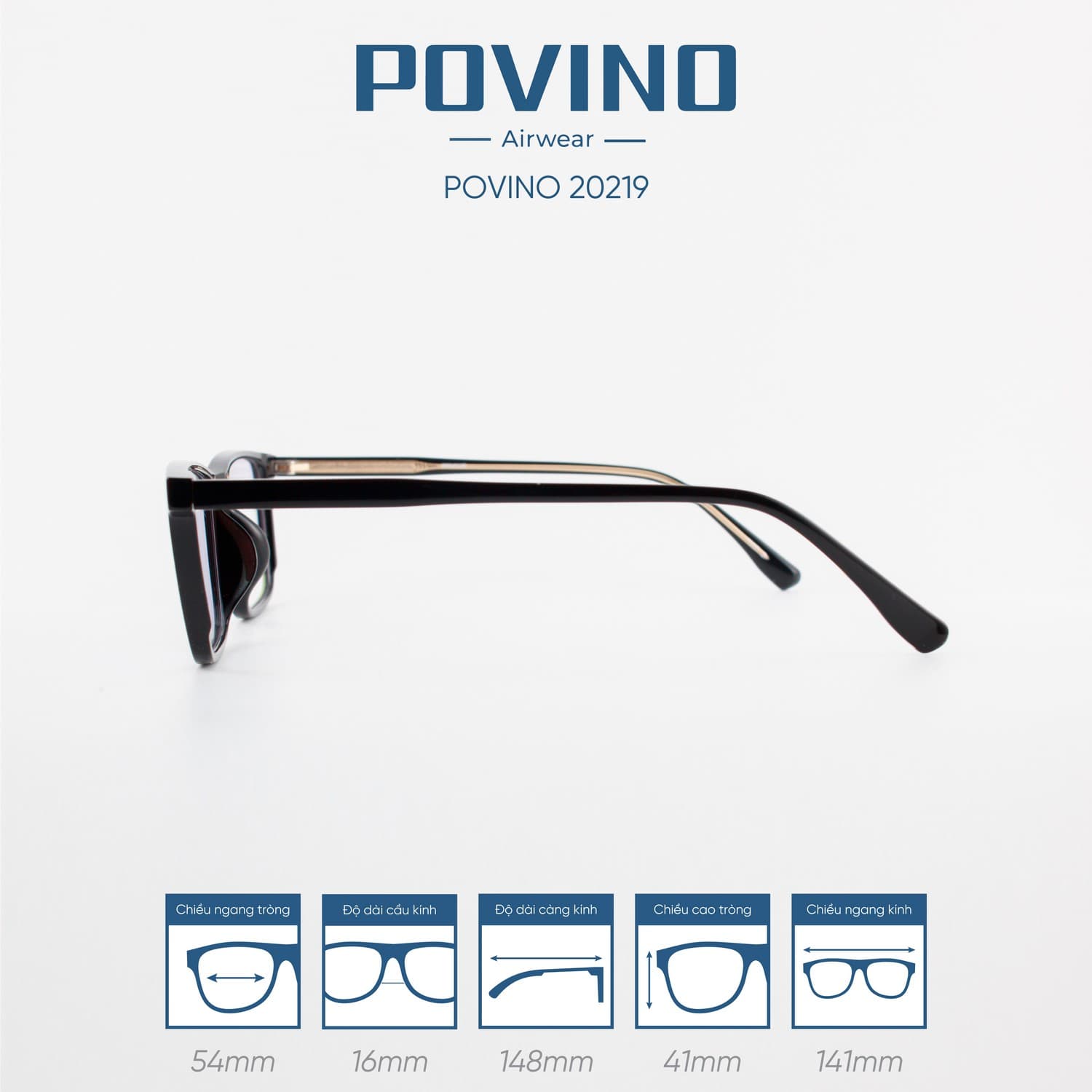 Gọng kính POVINO PO20219 - Ảnh 8