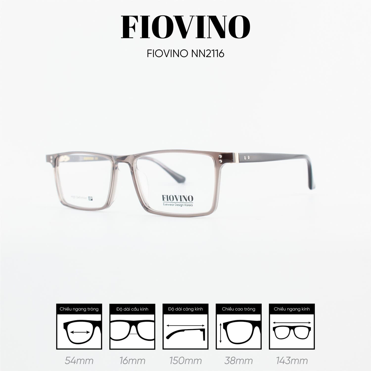 Gọng kính FIOVINO NN2116 - Ảnh 4
