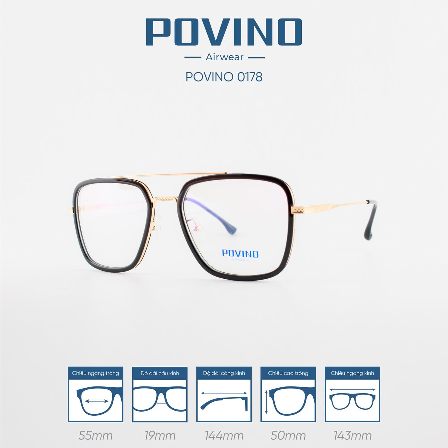 Gọng kính POVINO PO0178 - Ảnh 10