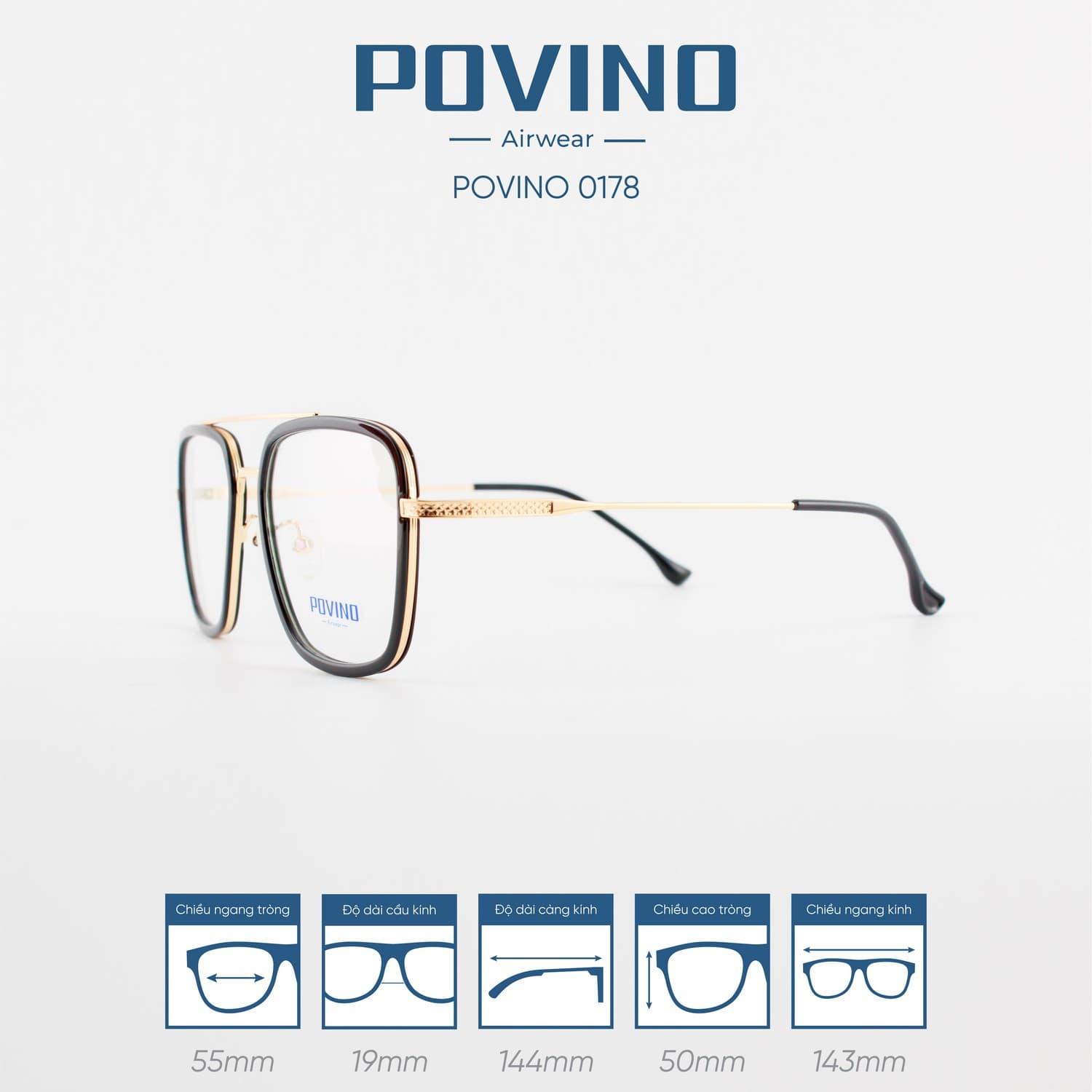 Gọng kính POVINO PO0178 - Ảnh 9