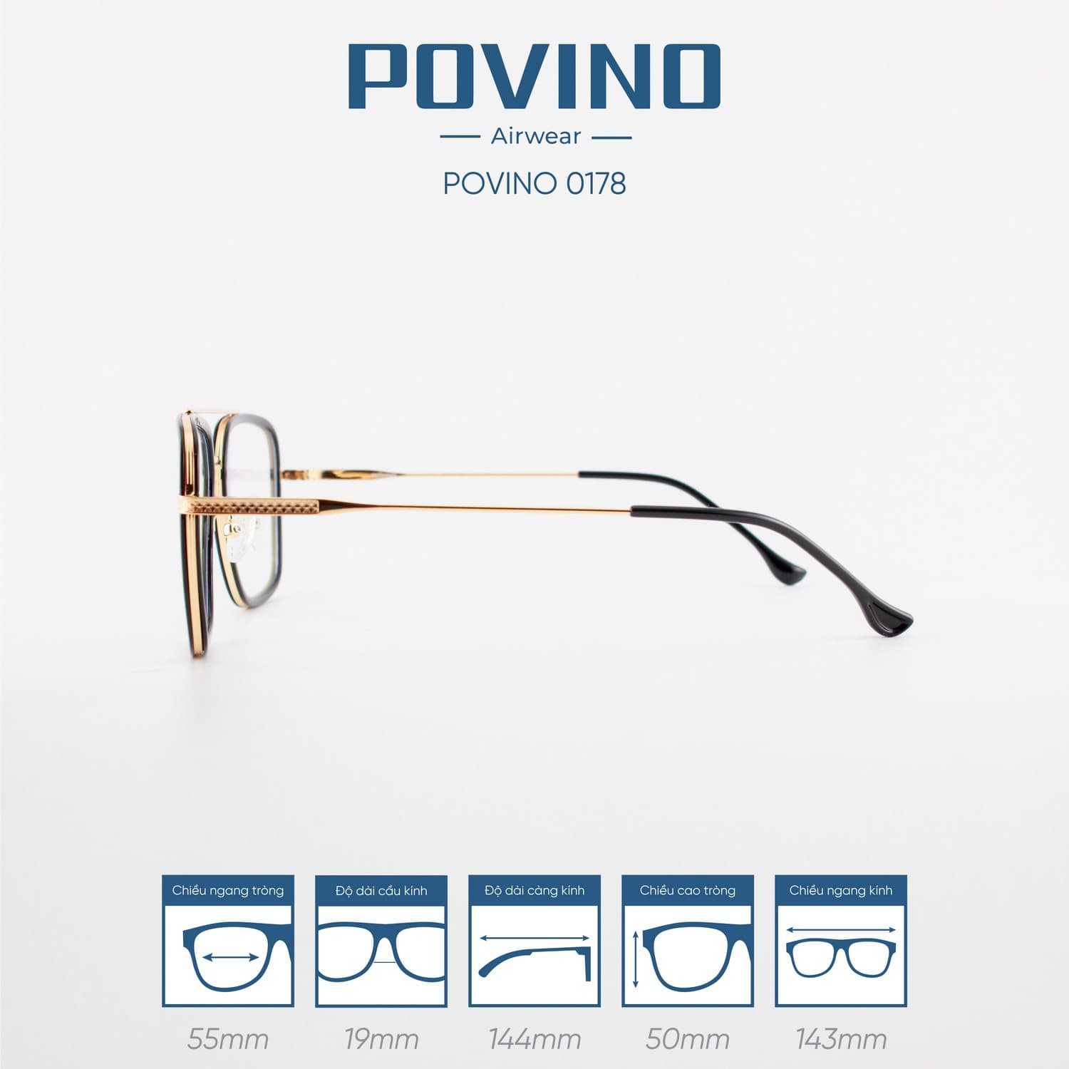 Gọng kính POVINO PO0178 - Ảnh 8