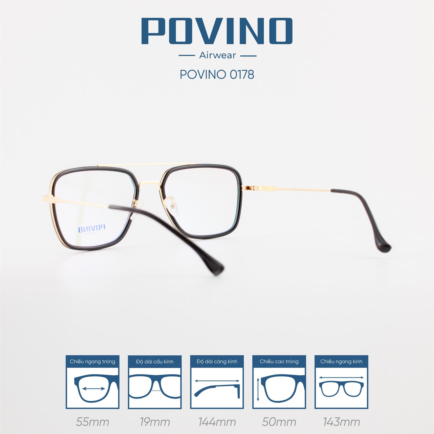 Gọng kính POVINO PO0178 - Ảnh 7