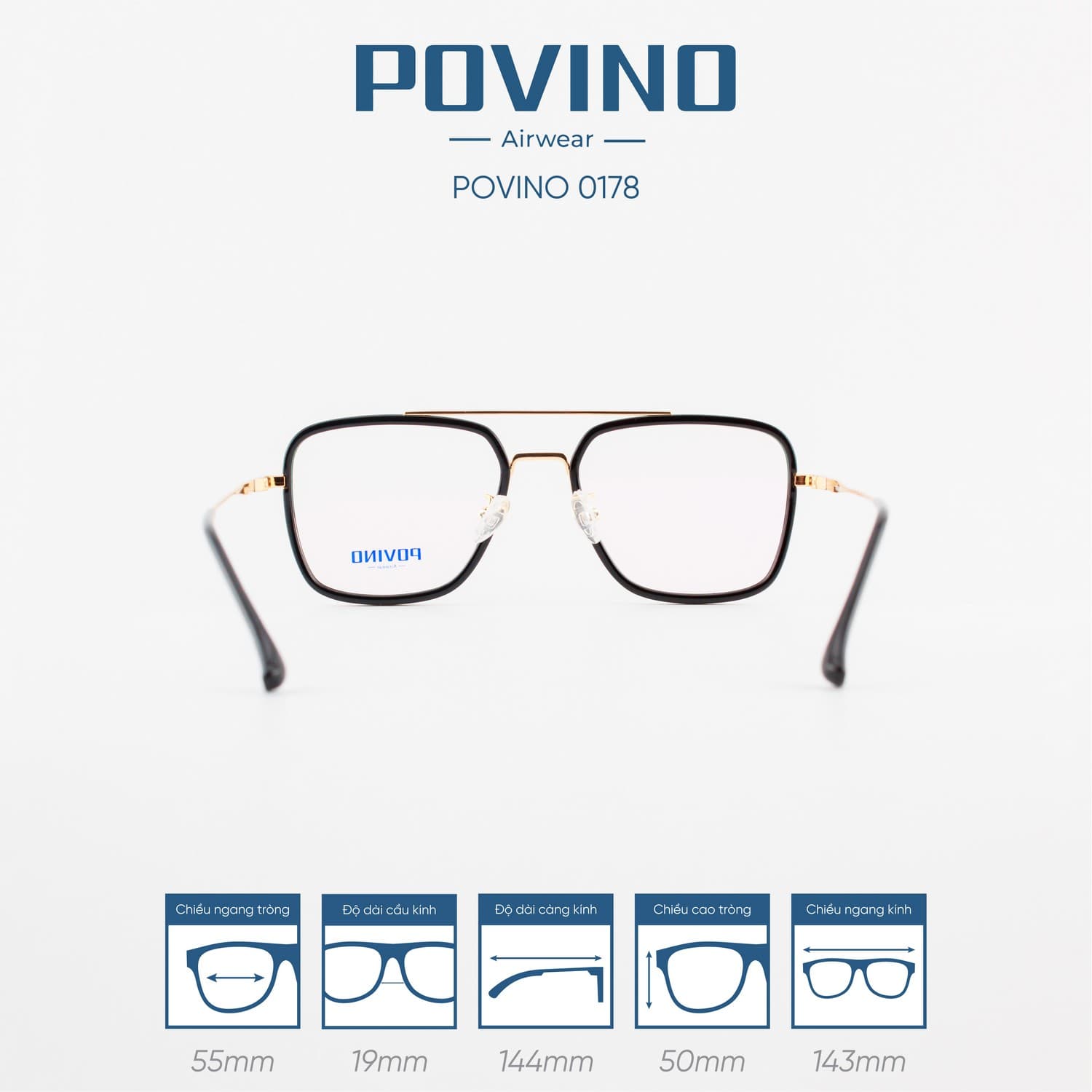 Gọng kính POVINO PO0178 - Ảnh 6