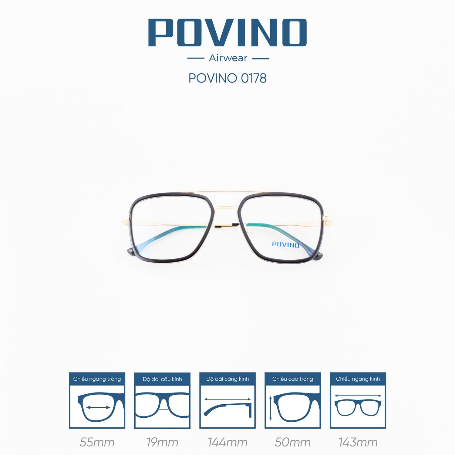 Gọng kính POVINO PO0178 - Ảnh 3