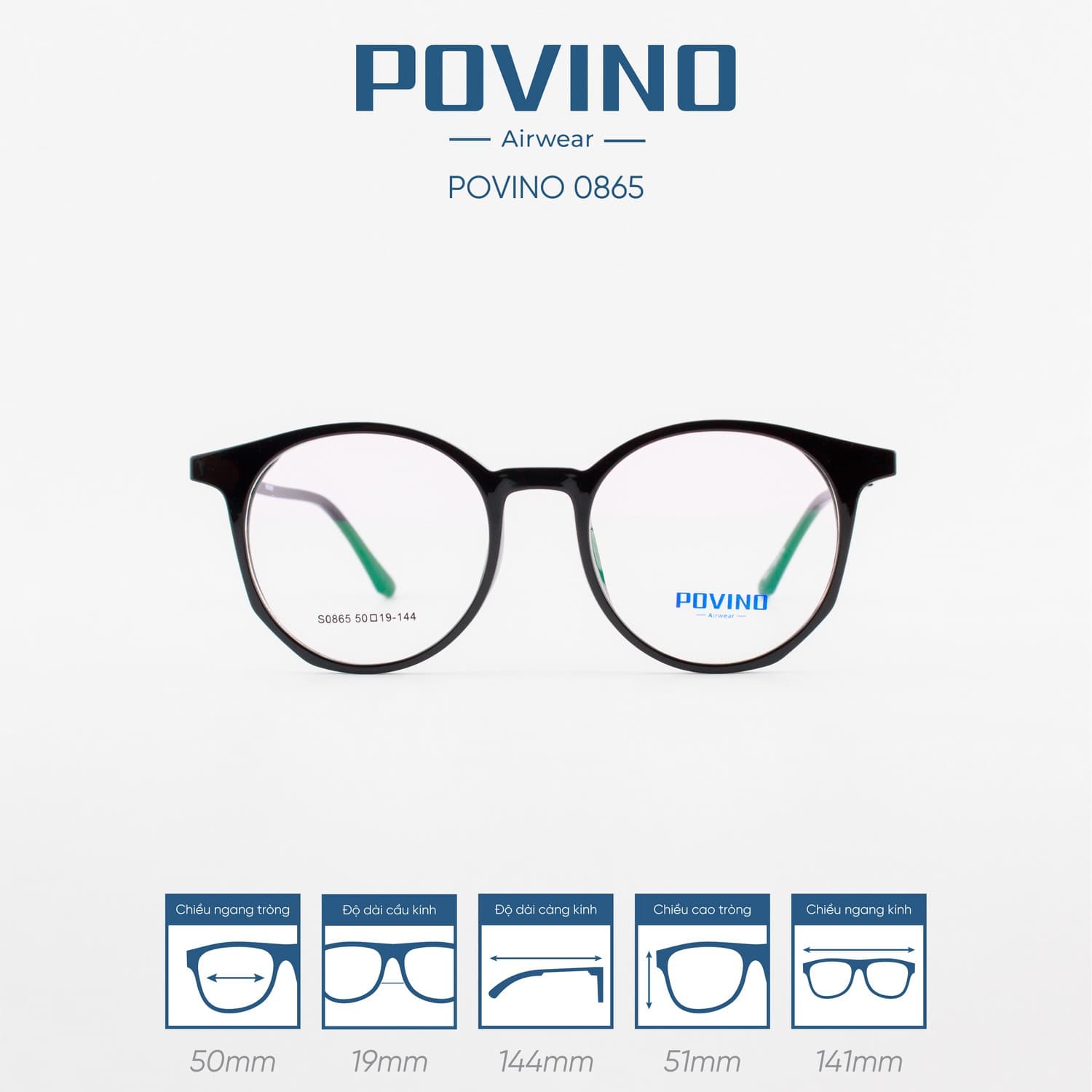 Gọng kính POVINO PO0865