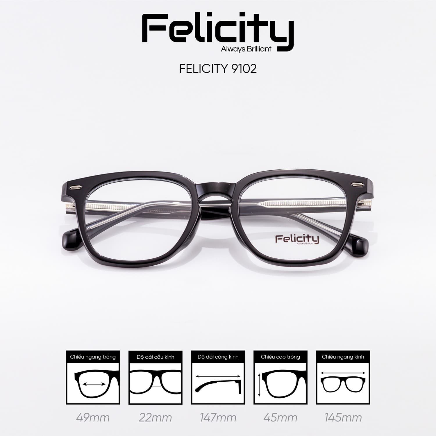 Gọng kính FELICITY 9102 - Ảnh 7