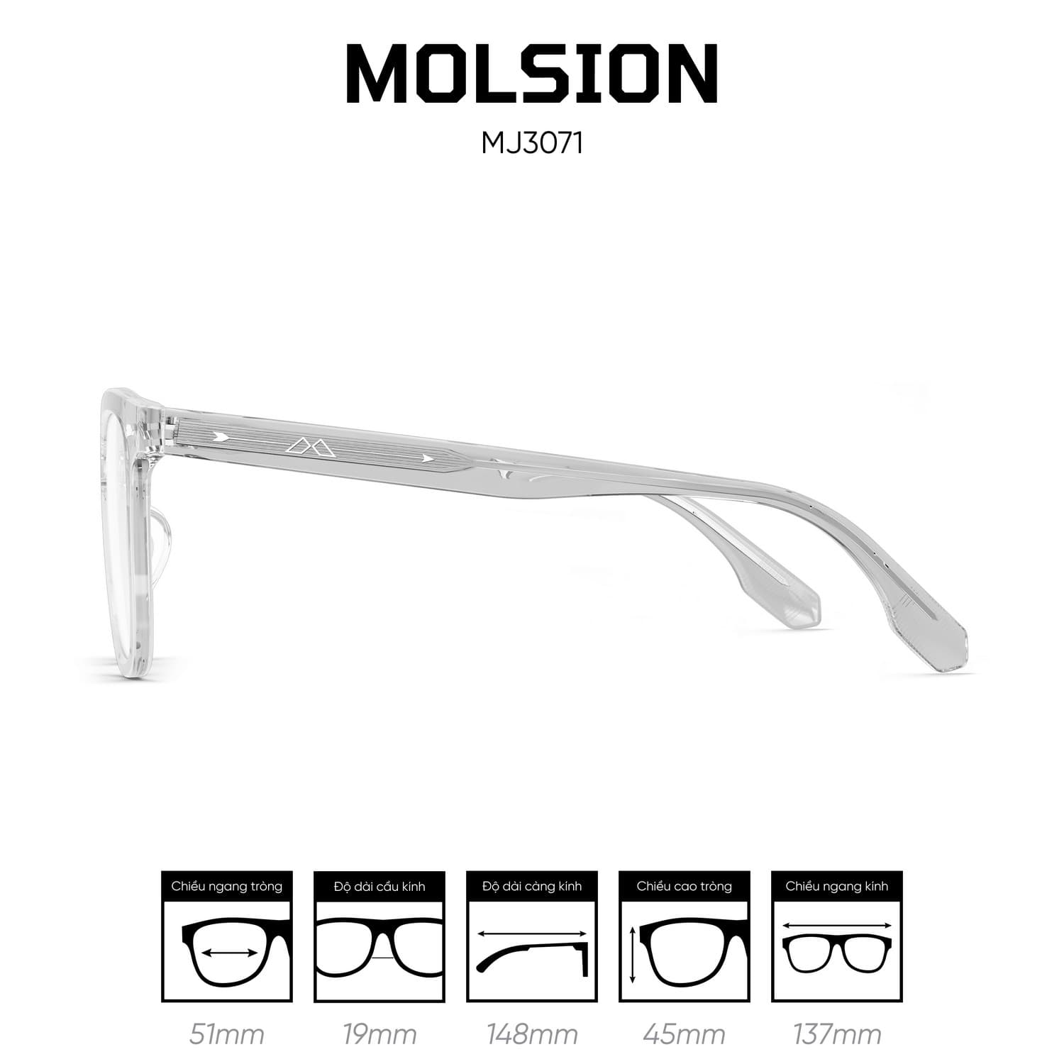Gọng kính MOLSION MJ3071 - Ảnh 3