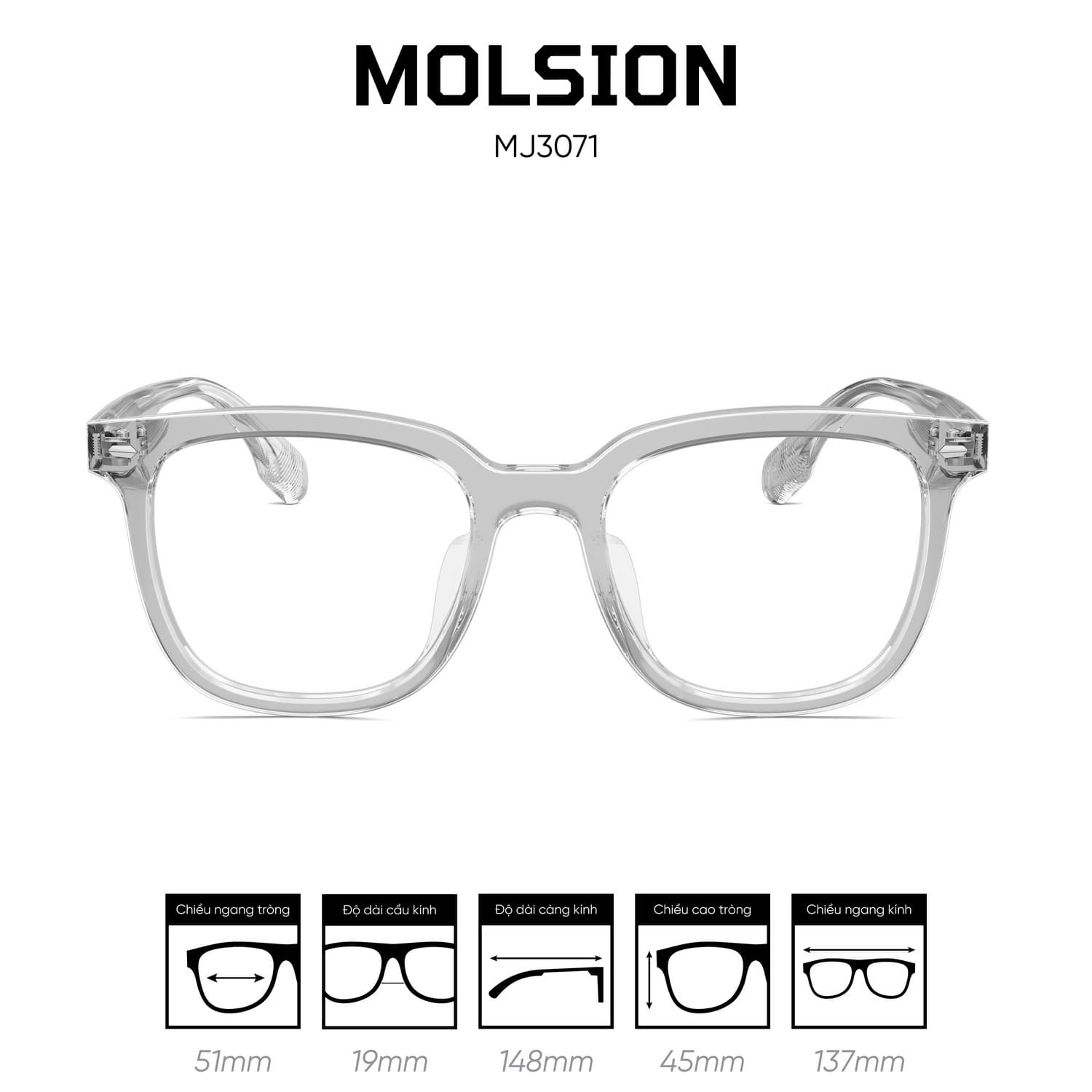 Gọng kính MOLSION MJ3071 - Ảnh 2