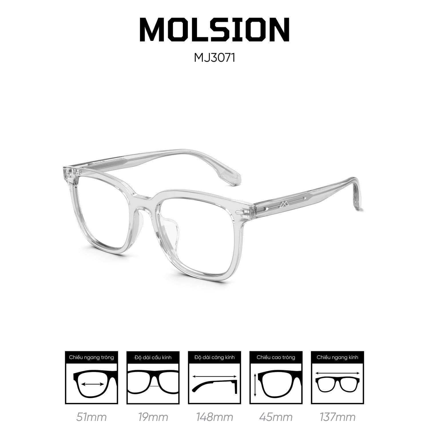Gọng kính MOLSION MJ3071 - Ảnh 4